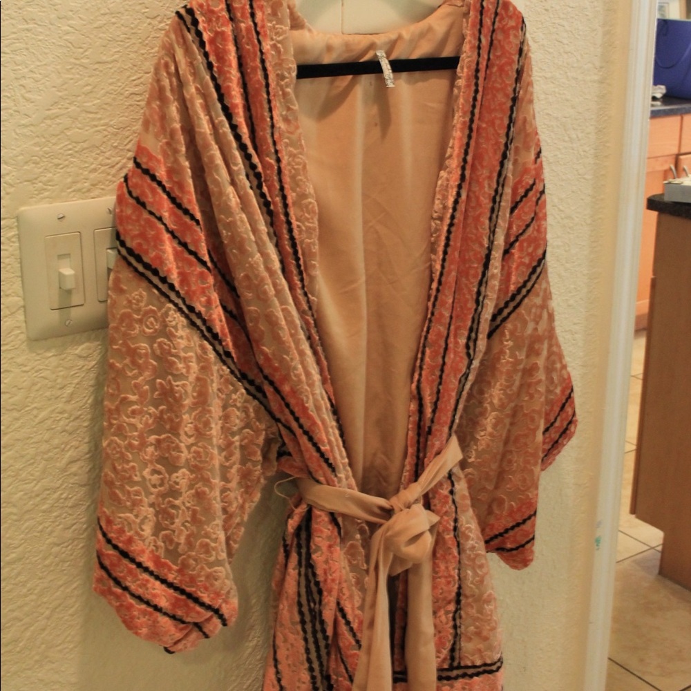 NWOT Free People Velvet Kimono